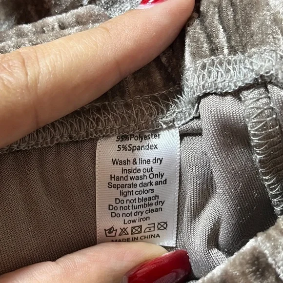 Mia Joy Girls Velvet Brown Leggings sz 8 - Picture 4 of 4